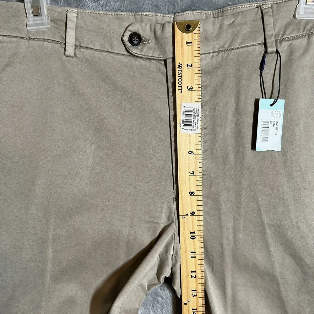 Peter Millar Collection Concorde Flat Front‎ Pants Khaki Men's Size 38 x 36 NWT